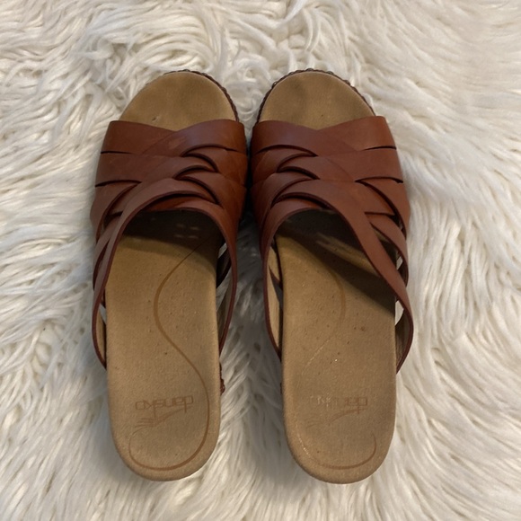 DANSKO Sandals size 38 US 7.5/8 good condition see all photos color brown - Picture 12 of 16